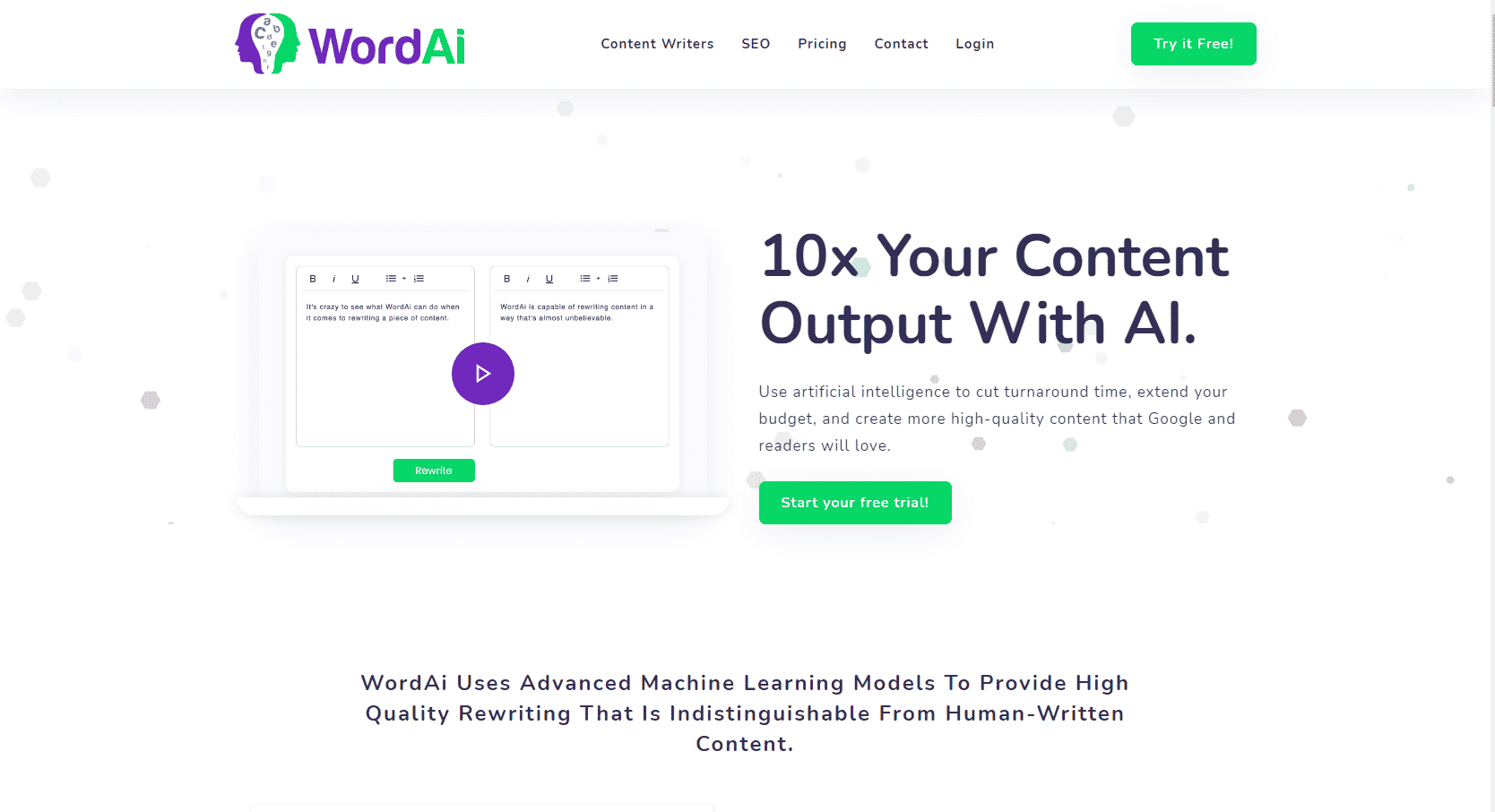 WordAi: Best Paraphrasing Tool