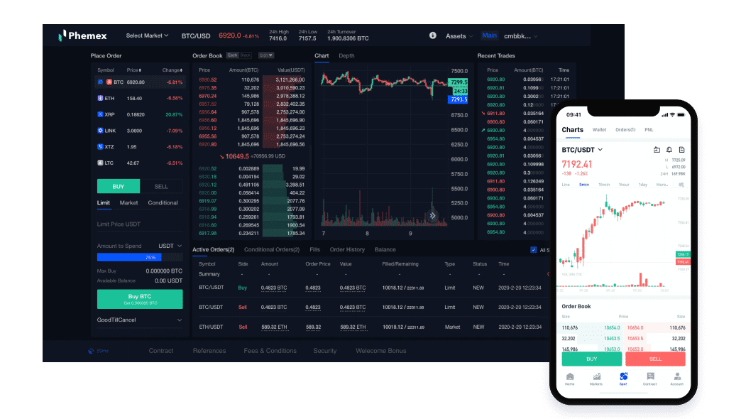 Phemex App Overview