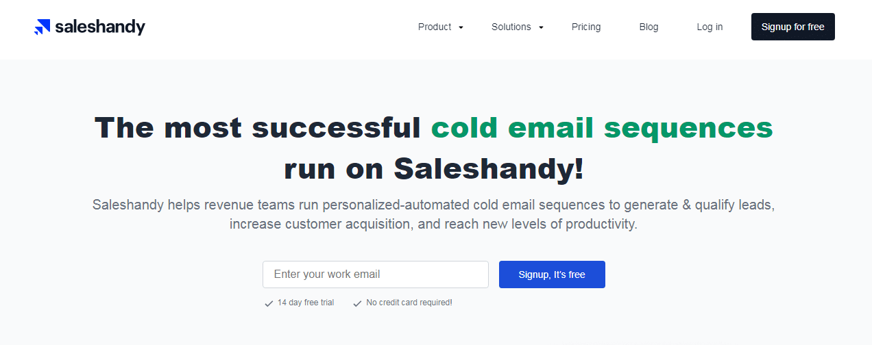 Saleshandy Email Marketing