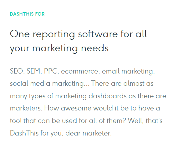 DashThis Email Marketing