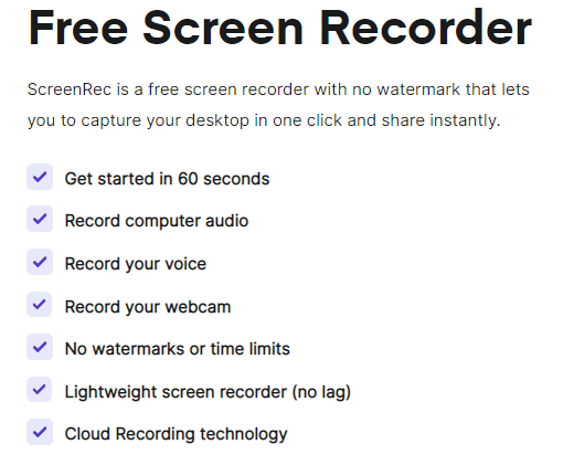 ScreenRec Screen Recorder