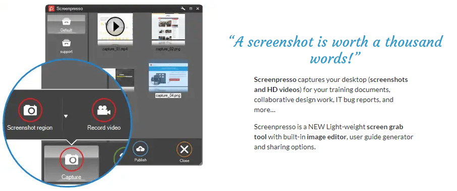 Screenpresso Features