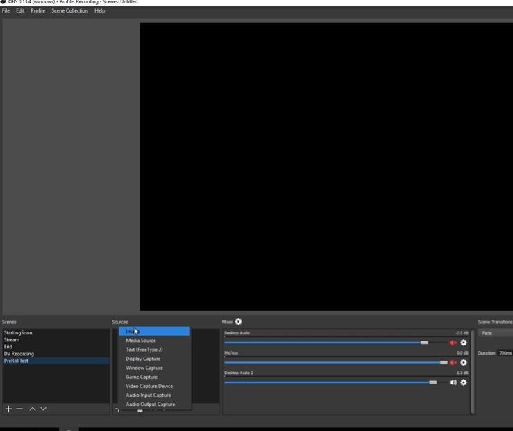 Add image in OBS Studio